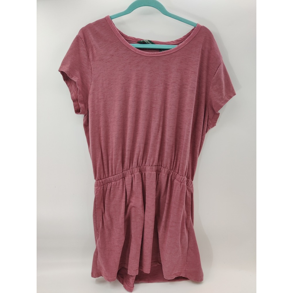 Stillwater Supply Co. Mauve Pink Tunic Dress Elastic Waist Women's Size 2XL‎